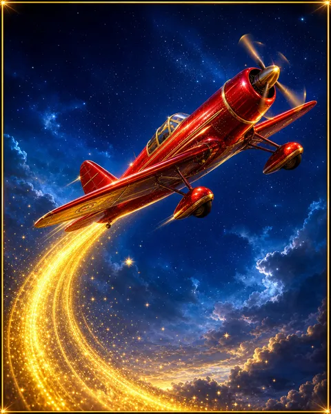 Copertina del gioco Aviator con un aereo rosso e una curva moltiplicatore