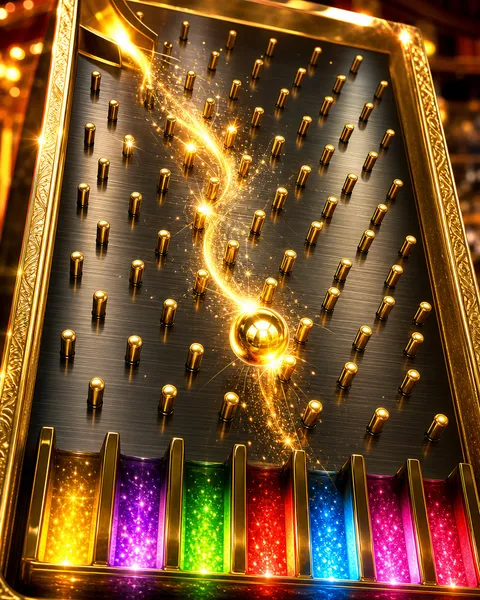 Copertina del gioco Plinko con una pallina dorata tra i pioli