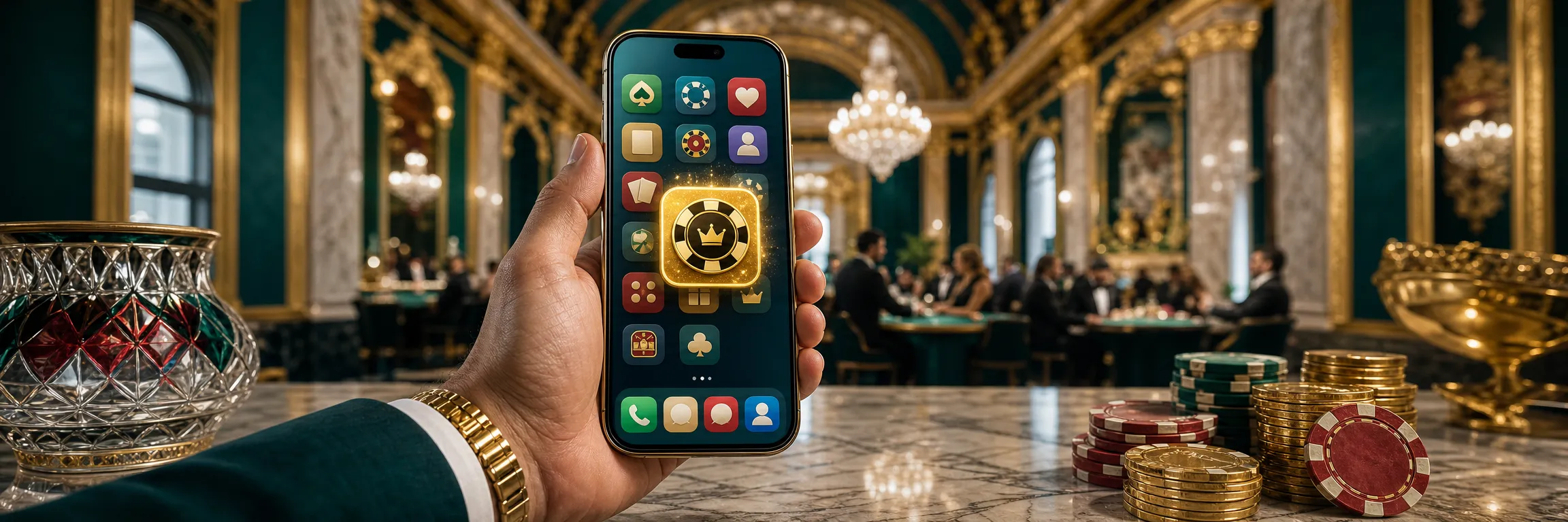 Sito mobile 22Bet aperto nel browser di uno smartphone con icona sulla schermata Home